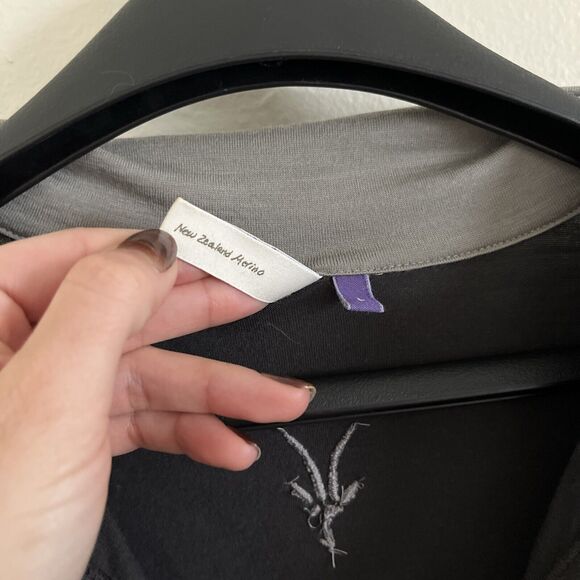 Ibex USA Made Men’s Woolies 250 100% Merino Wool 1/4 Zip Jacket, Gray- Large - Picture 4 of 8